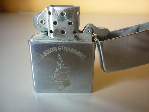Encendedor Zippo De La Legión Extranjera Original Grabado. (Usado)