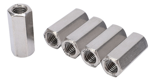 Tuerca De Acoplamiento Hexagonal M12 De Acero Inoxidable, 5