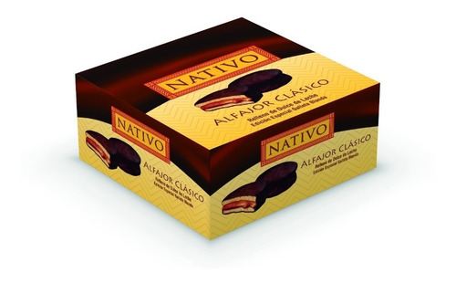 Alfajor Clásico  Chocolate Nativo X8u 