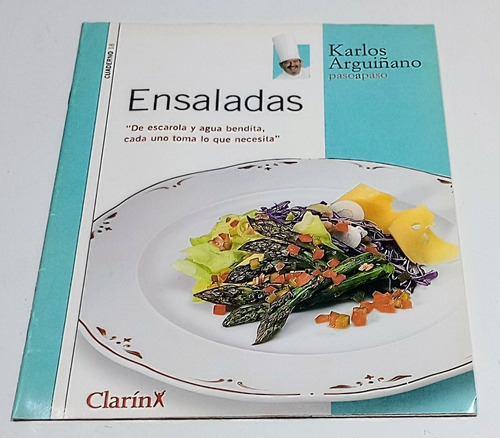 Revista Karlos Arguiñano Ensaladas Nº18 Año 2000 Clarín