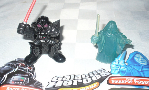 Star Wars Galactic Heroes Darth Vader & Holographic Palpatin (Usado)