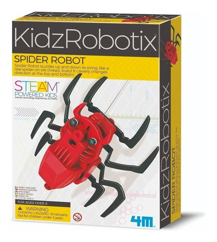 Kidzrobotix 4m Construye Tu Robot Araña Y Mira Como Trepa Personaje Araña