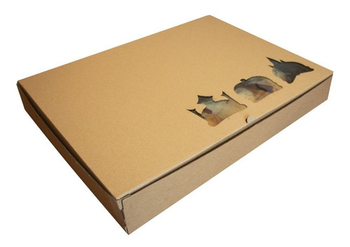 Caja De Cartón Para Rosca De Reyes Mediana 25 Pzas 54x40x8cm
