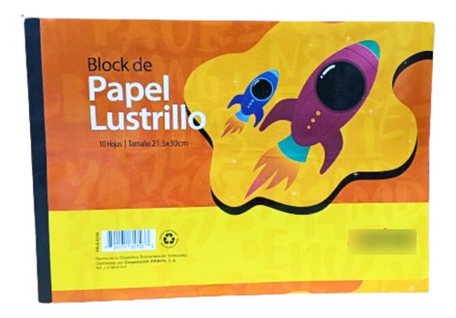 Block De Papel Lustrillo 10hjs (2 Block)