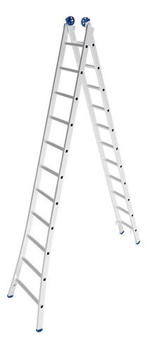 Ladder Mor Ladder, amplio camino de aluminio, abierto, 11 peldaños