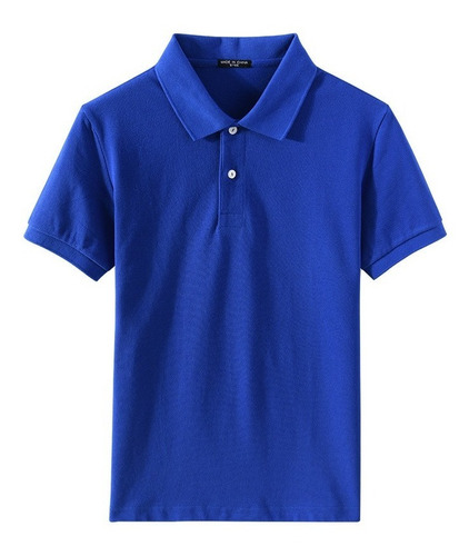 Camisas Polo 100% Algodón Manga Corta Hombre Liso