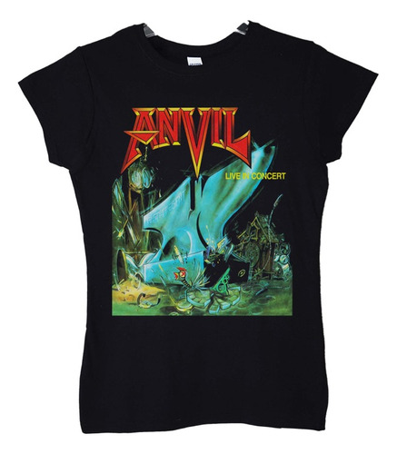 Polera Mujer Anvil Live In Concert Metal Abominatron