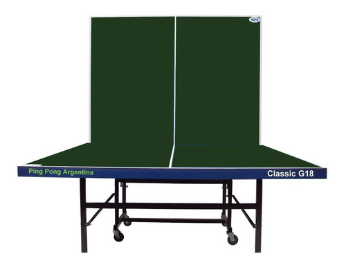 Mesa de ping pong PingPong Argentina Classic G18 fabricada en MDF color verde