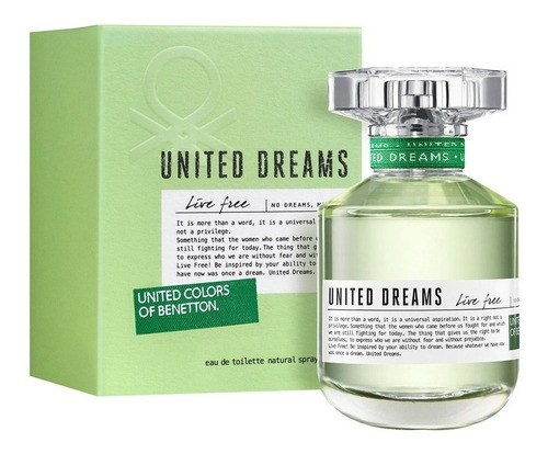 Perfume Benetton United Dreams Live Free 80 Ml Edt Mujer 10