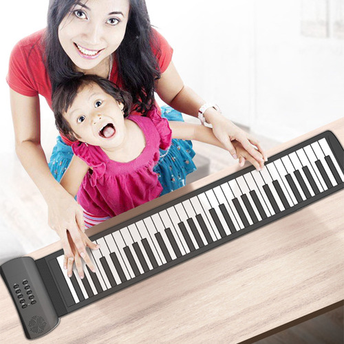 Teclado Electrónico De Silicona Para Órganos Con Altavoz Enr