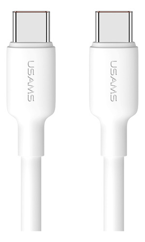 Cabo Usb Usams Usb C Para Usb C Pd 100w 2 Metros Branco