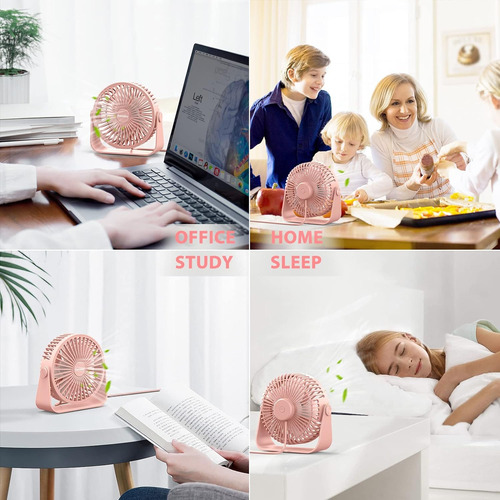 Ventilador Faraday Usb, Con Rotación De 360 Grados, 12.7cm