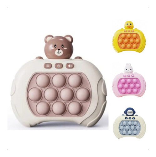 Brinquedo Pop It Eletrônico Som Anti Stress Educativo Cor Urso