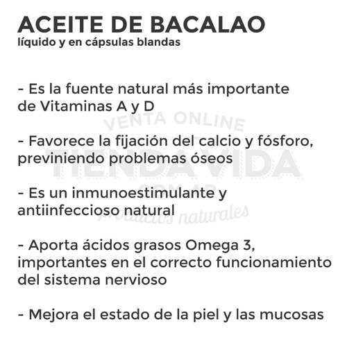 Aceite Higado Bacalao Omega 3 Vit A Y D Caps. X 30 Goldfish