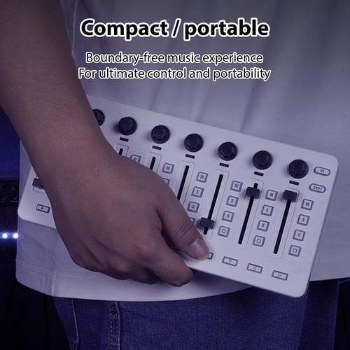 Console De Mixagem Midi Controller Midi Com 43 Botões 8 Botõ