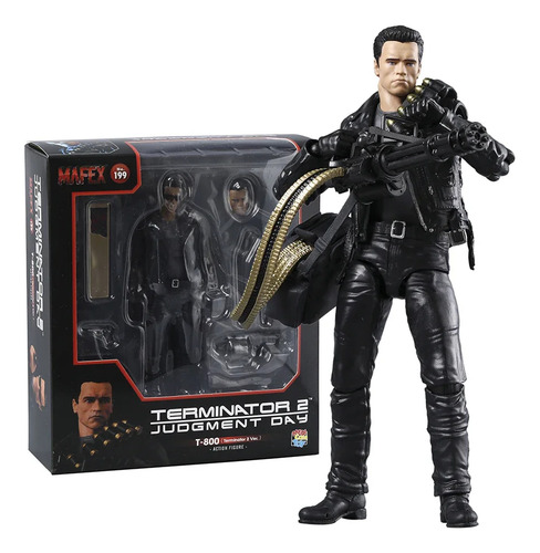 Figuras De Acción Mafex 199 Terminator 2 T-800 Arnold T2 De