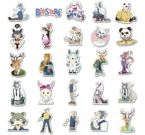 Stickers Beastars Pegatinas Anime Kawaii 50 Unidades