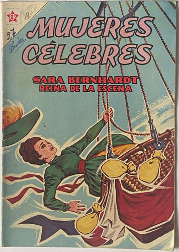 Mujeres Célebres, Nº 27 Sara Bernhardt, Novaro 1963 A1b5