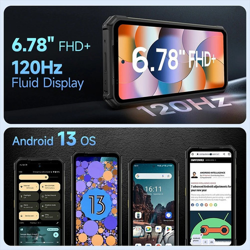 Ulefone Armor 24 4g Nfc Dual Sim 256 Gb Rom Negro 12 Gb Ram