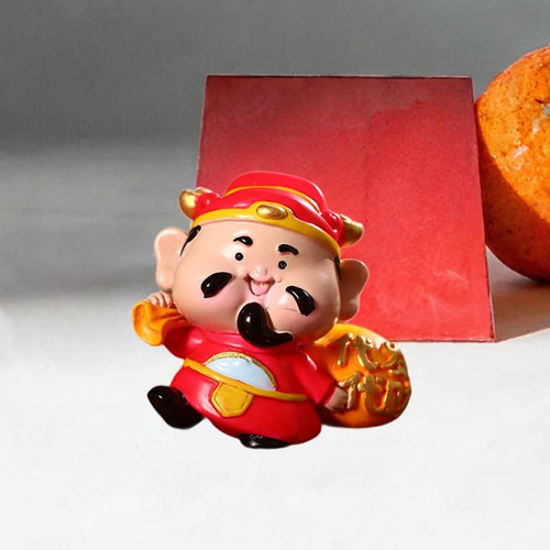 2 Figura Decorativa De Año Nuevo Chino Pintada A Estilo E