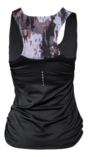 Top Rinat Fitness Transparencia Negro