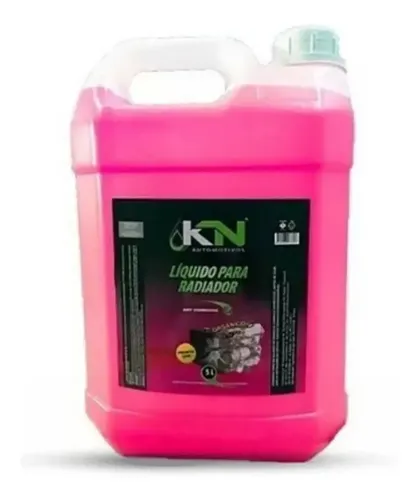 Aditivo Fluído Líquido Radiador Rosa Pronto Uso Kn 5 Litros