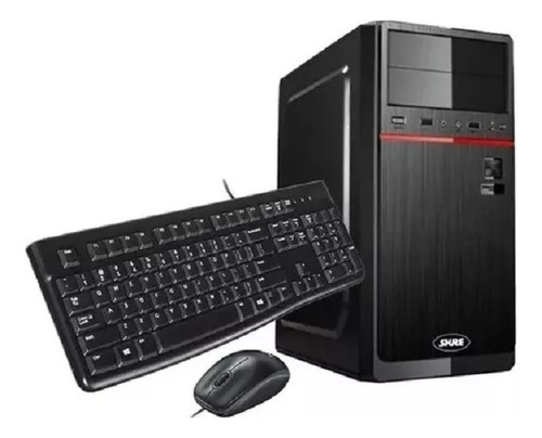 Kit Gabinete Pc Shure Atx-126 Con Fuente 550w Teclado Mouse