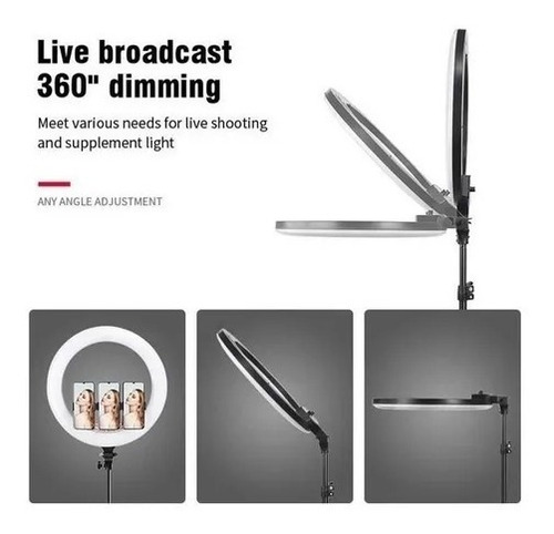 Aro Luz Led Profesional Ljj-45 45cm + Trípode 2.1m + Control