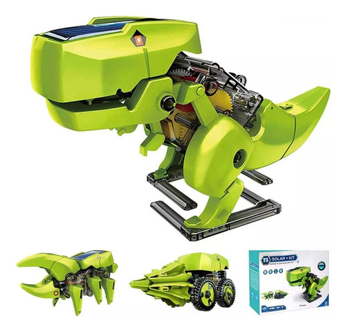 3 En 1 Dinosaurios Robot Solar, Kits De Montaje De Bricolaje