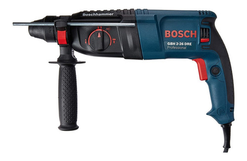 Rotomartillo electroneumático Bosch Professional GBH 2-26 DRE azul con 800W de potencia 127V