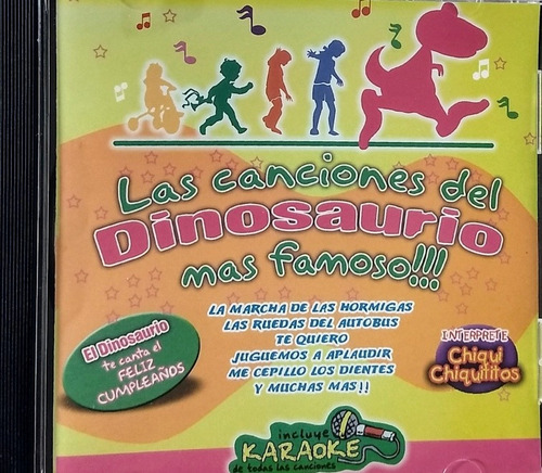 Infantiles Las Canciones Del Dinosaurio 38 Temas Y Karaoke