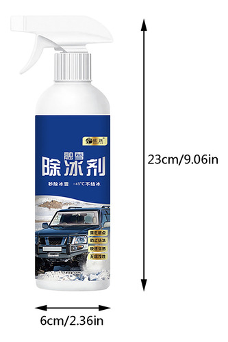 Agente Derretidor De Nieve Para Derretir Nieve, 500 Ml, Vidr
