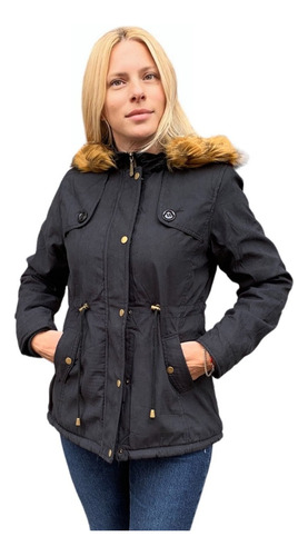 Parka Campera Mujer Abrigo Con Piel Invierno Way Voo