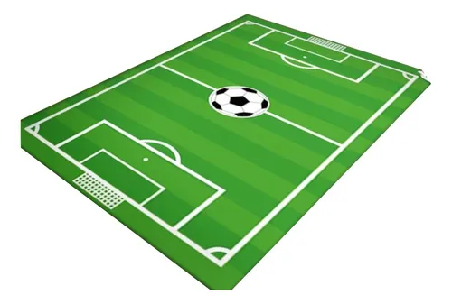 Alfombra De 80*160 Poliester Diferentes Diseños Dormitorio Ancho 80 Cm Color Verde Diseño De La Tela Fútbol Largo 160 Cm