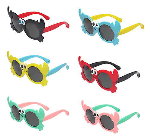 Gafas De Sol Navideñas Divertidas, Multicolores, 6 Unidades