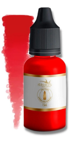 Kit 6 Pigmentos Lips Lábios Rbkollors + Vermelho Insano 15ml