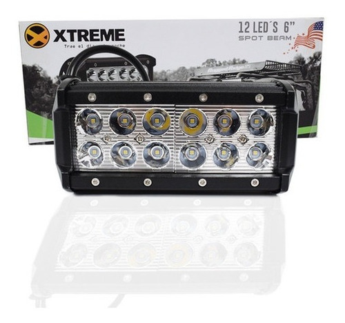 Faro Led 6'' Spot 36w 12 Led Ip67 6000k Multivoltaje Xtreme