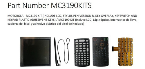 Motorola Mc3190 Kits (lcd-lapiz-cubierta-teclado-llave) 
