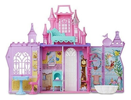 Princesas De Disney Pack N Go Castillo Muñeca De M