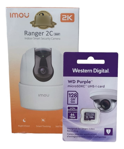 Kit Camara Imou Ip Inalambrica 360 Mas Memoria 128gb Microsd