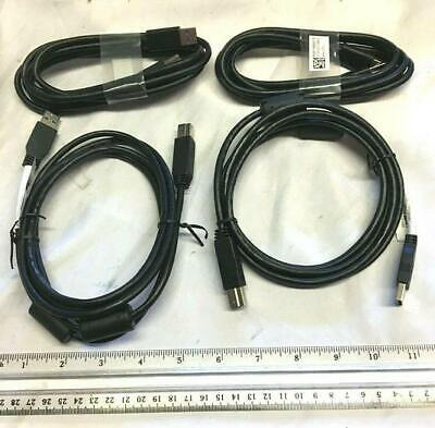 Hp Lot Of 4 Super Speed 3.0 Usb Dual Ferrite Cable 6' 38 Aac