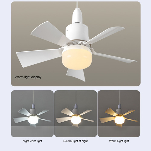 Ventilador De Techo Con Luz Led Integrada De 5 Aspas