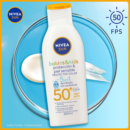 Protector Solar Sensible Nivea Sun Babies & Kids Fps50+ 200m