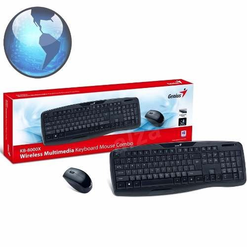 Kit Combo Teclado Y Mouse Usb Inalambrico Genius Kb-8000x