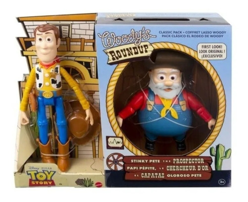 Toy Story Pack Woody Y  Viejo Capataz Oloroso Pete Disney 