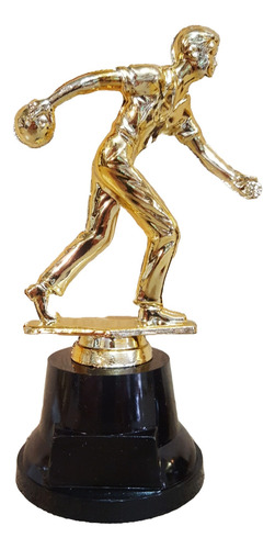 Set X3 Trofeo Plástico Bowling Base Alta - Souvenir