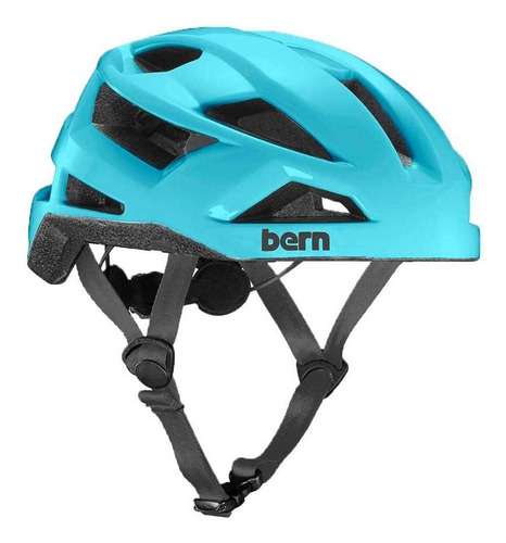 Casco Para Bicicleta Ciclismo Bern Fl-1 Libre Visera - Muvin Color Cyan Talle S