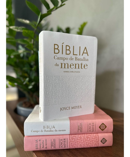 Bíblia Sagrada Campo De Batalha Da Mente | Versão Amplificada | Joyce Meyer | Capa Luxo Off White