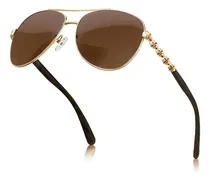 Comprar Lentes Calavera De Oro Negro Hombre Lentes De Sol Polarizados Marco Calavera Negro Y Oro Moda Deportivos Gafas Uv400 Lentes Aviador Marrón Oscuro Con Estuche De Cuero Lujo Accesorios