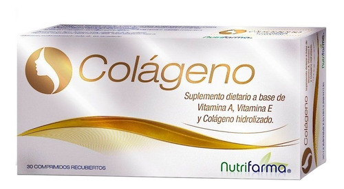 Suplemento en comprimidos Nutrifarma  Colágeno vitaminas en caja 30 un